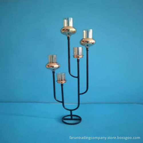 Wrought iron candlestick
